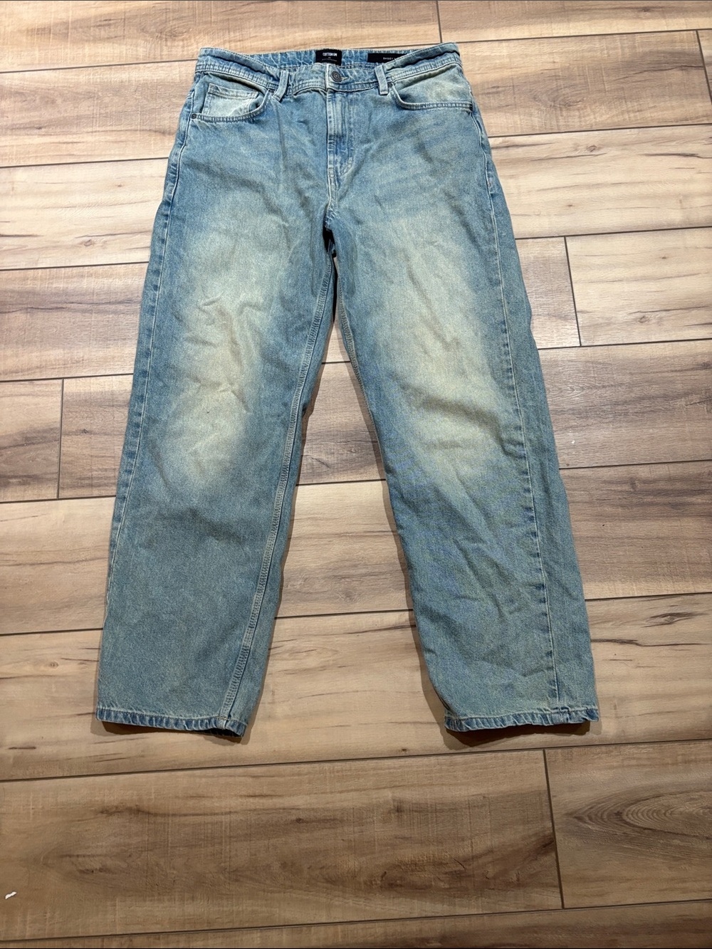 Cotton On Men's Light Blue Baggy Jeans